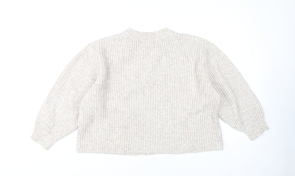 Womens UK Size M ASOS Beige Pullover Jumper