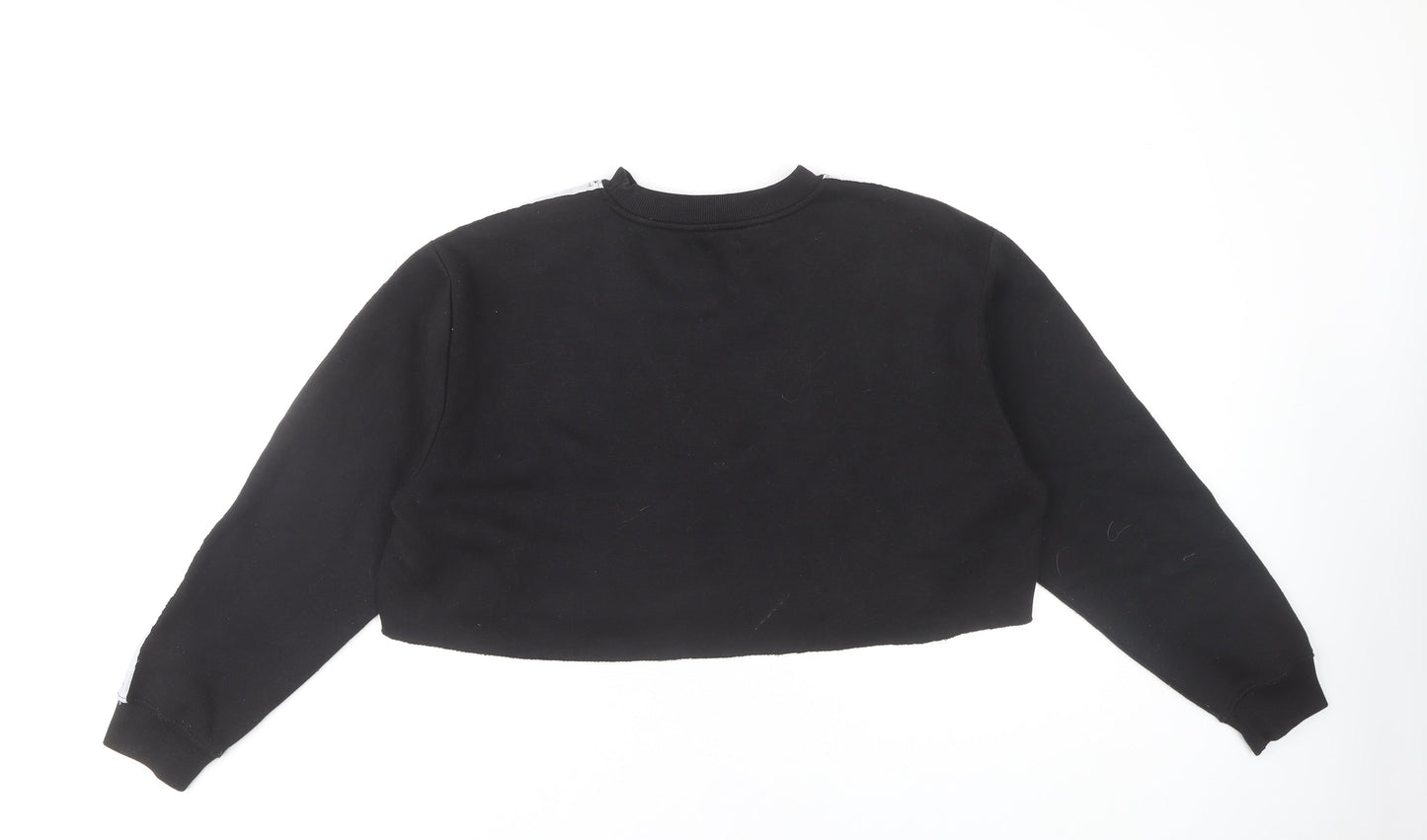 Womens UK Size XL Boohoo Black Pullover Sweatshirt