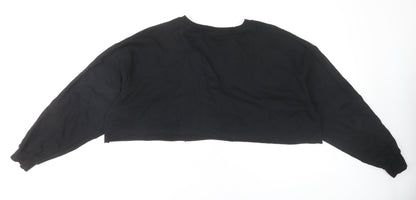 Womens UK Size 10 ASOS DESIGN Black Pullover Sweatshirt
