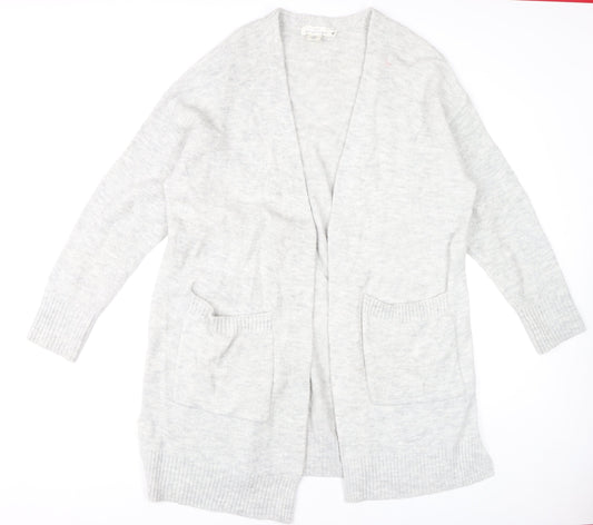 H&M Women's Grey V-Neck Cardigan M
