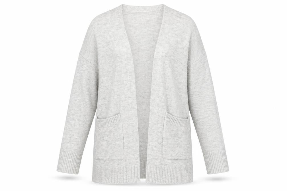 Womens UK Size M H&M Grey Cardigan Jumper