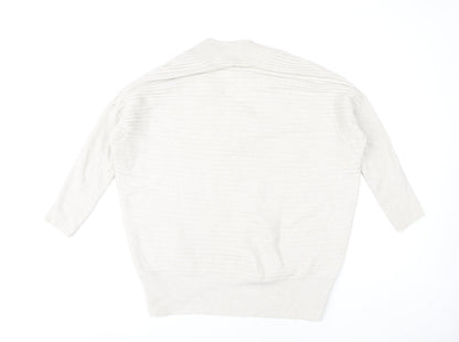 Womens UK Size XS River Island Ivory Pullover Jumper