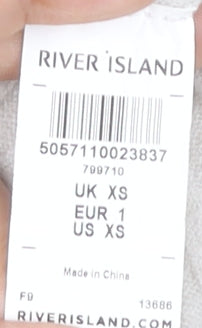 Womens UK Size XS River Island Ivory Pullover Jumper