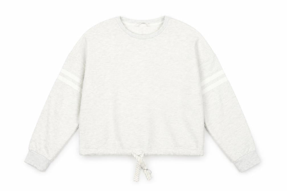 Front view of Marks & Spencer girls’ grey sweatshirt 11-12 years pullover