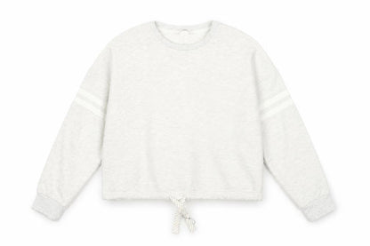 Front view of Marks & Spencer girls’ grey sweatshirt 11-12 years pullover