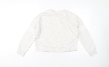Marks and Spencer Girls Grey Sweatshirt 11-12 Years Pullover