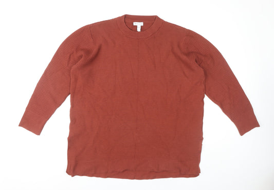 Womens UK Size L Warehouse Brown Pullover Jumper