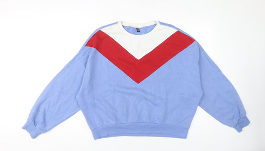 H&M Women's Blue Pullover Sweatshirt Size 16