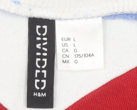 H&M Women's Blue Pullover Sweatshirt Size 16