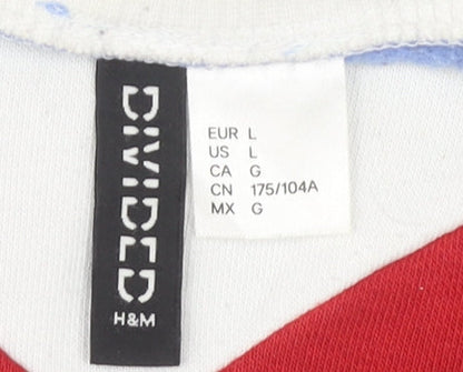 H&M Women's Blue Pullover Sweatshirt Size 16