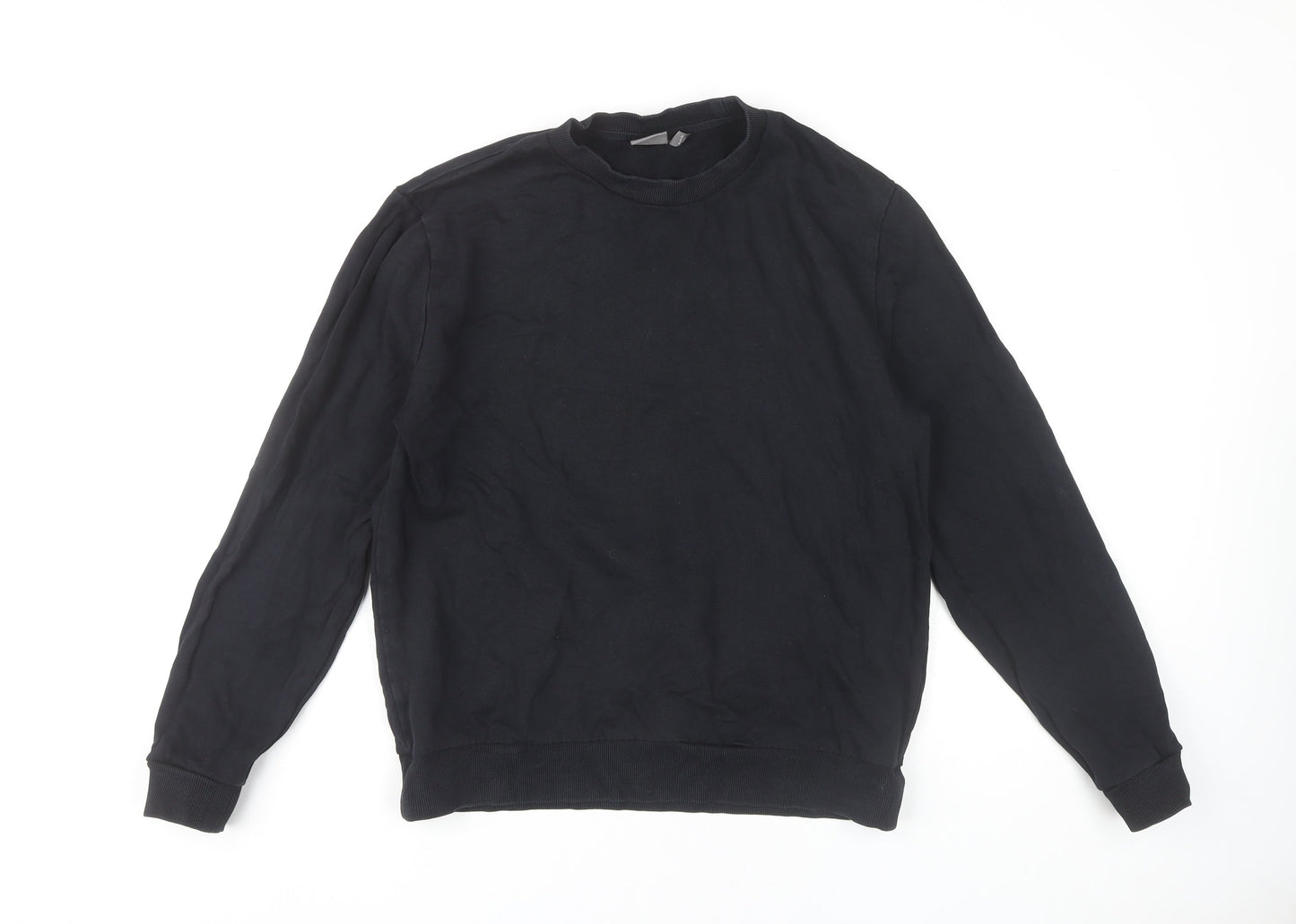 Mens UK Size M ASOS Black Pullover Sweatshirt