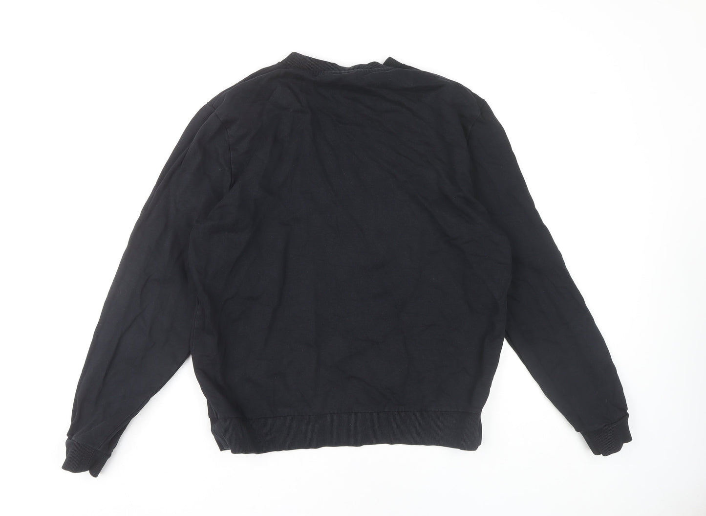 Mens UK Size M ASOS Black Pullover Sweatshirt