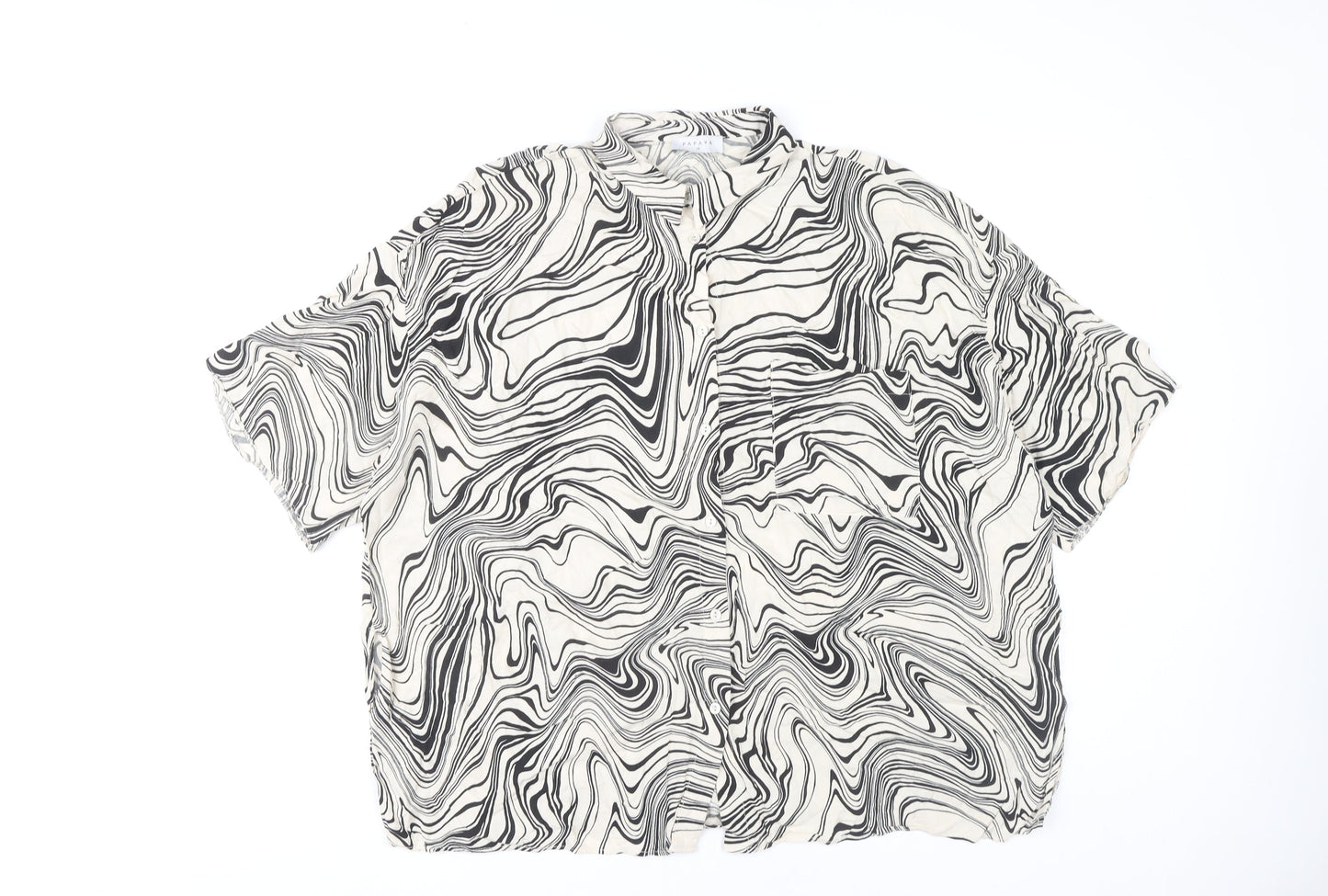 Papaya Women's Multicoloured Button-Up Shirt, Size 14