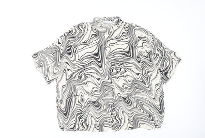 Papaya Women's Multicoloured Button-Up Shirt, Size 14