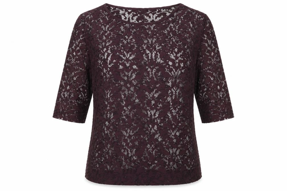 Womens UK Size 10 NEXT Purple Basic Blouse