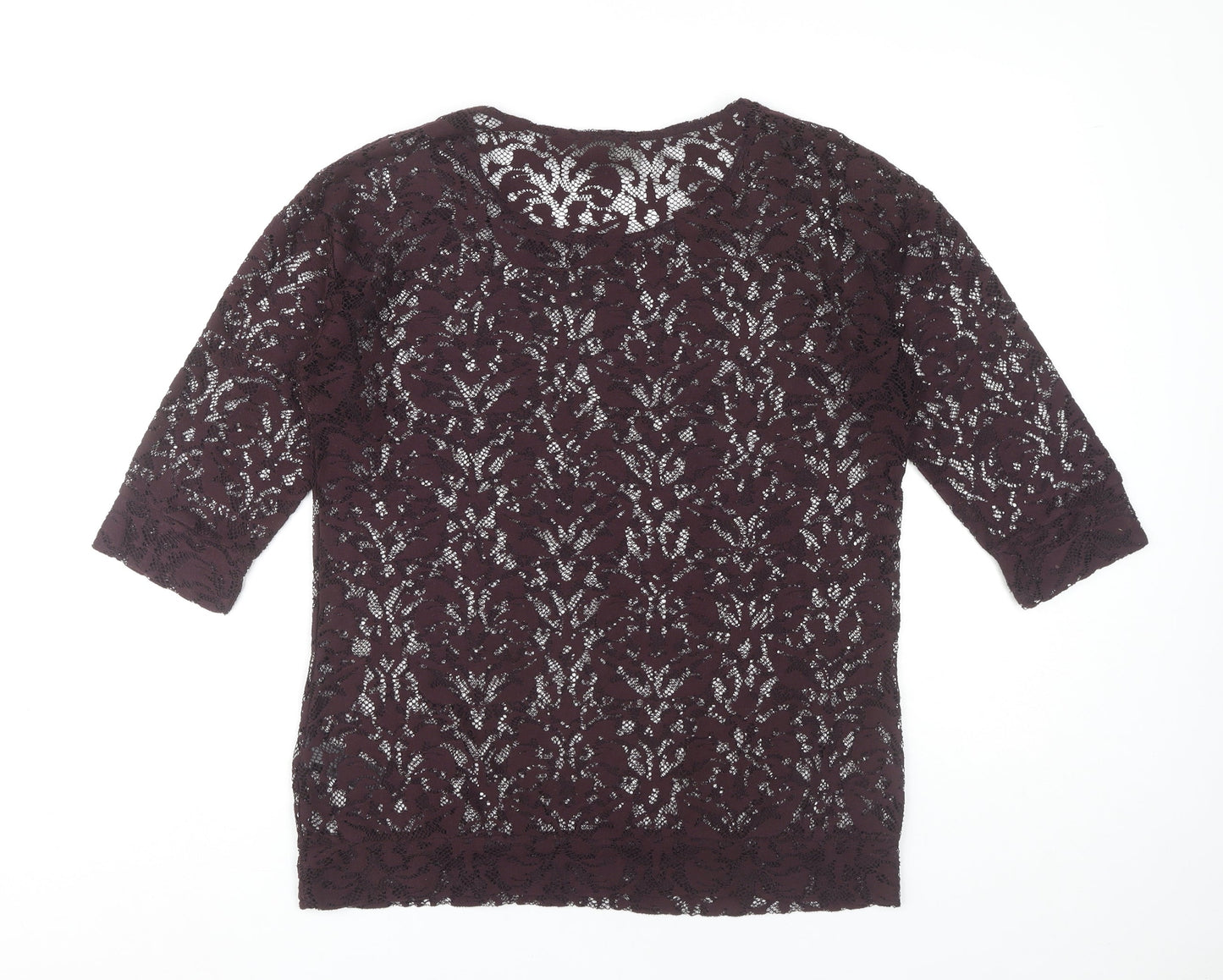 Womens UK Size 10 NEXT Purple Basic Blouse