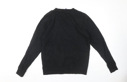 Mens UK Size M H&M Black Pullover Sweatshirt