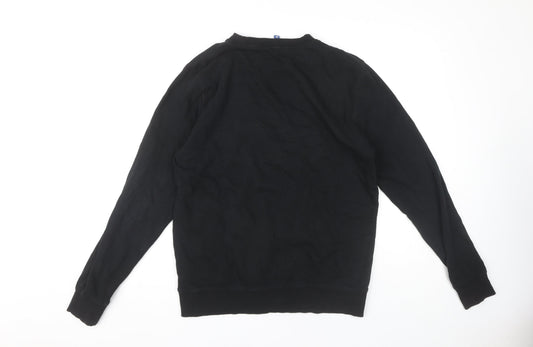 Mens UK Size M H&M Black Pullover Sweatshirt