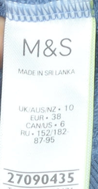 Womens UK Size 10 Marks and Spencer Blue Pullover Sweatshirt