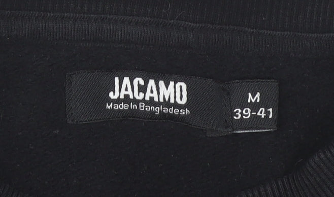 Mens UK Size M Jacamo Black Pullover Sweatshirt