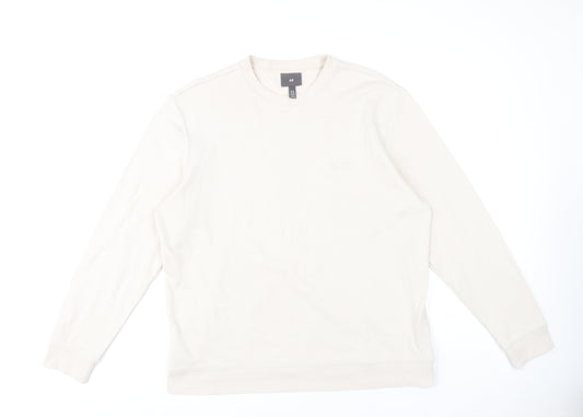 Mens UK Size XL H&M Beige Pullover Sweatshirt