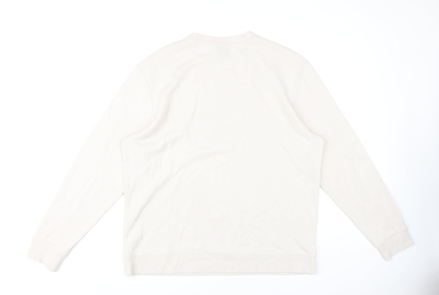 Mens UK Size XL H&M Beige Pullover Sweatshirt