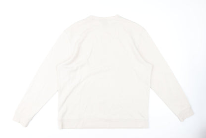 Mens UK Size XL H&M Beige Pullover Sweatshirt