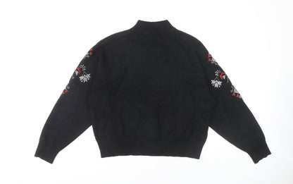 Womens UK Size M New Look Black Pullover Jumper
