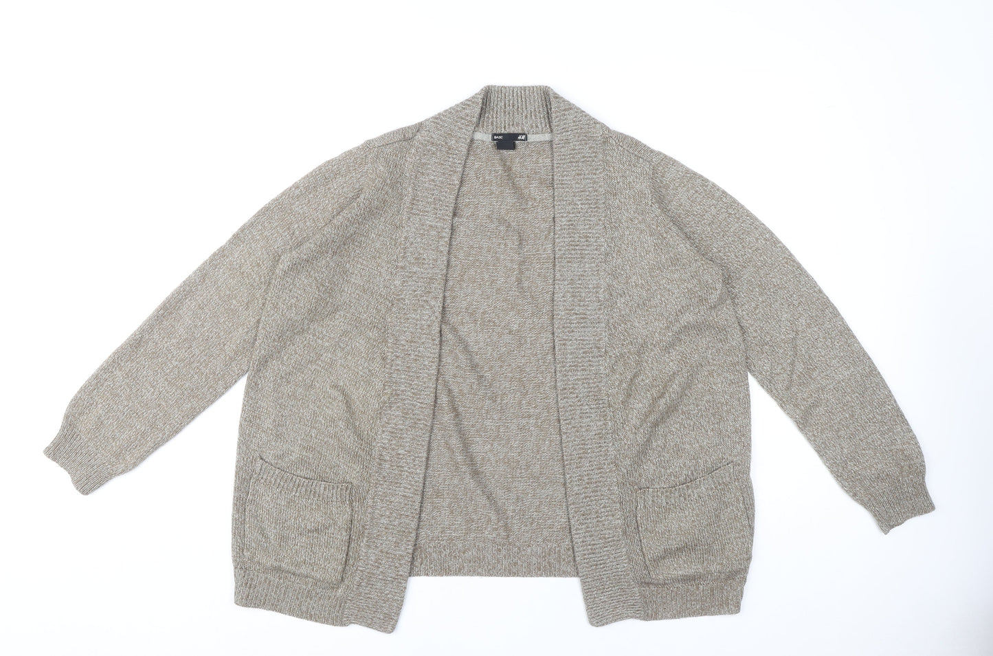 Womens UK Size M H&M Beige Cardigan Jumper