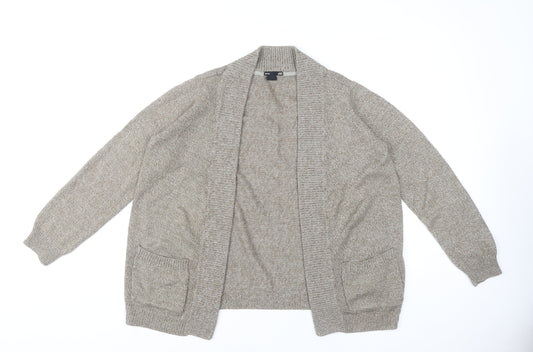 Womens UK Size M H&M Beige Cardigan Jumper