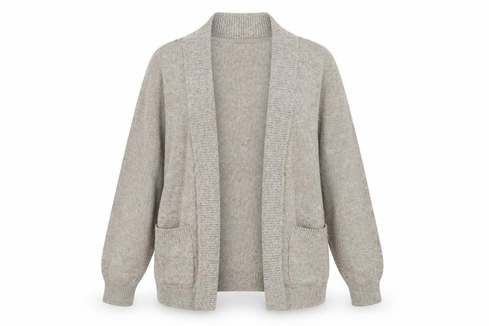 Womens UK Size M H&M Beige Cardigan Jumper