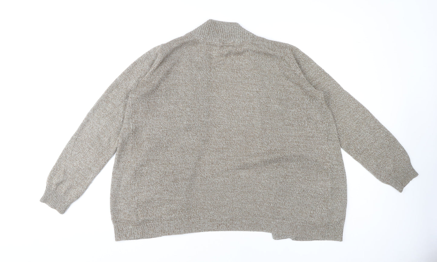 Womens UK Size M H&M Beige Cardigan Jumper