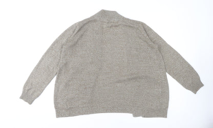 Womens UK Size M H&M Beige Cardigan Jumper