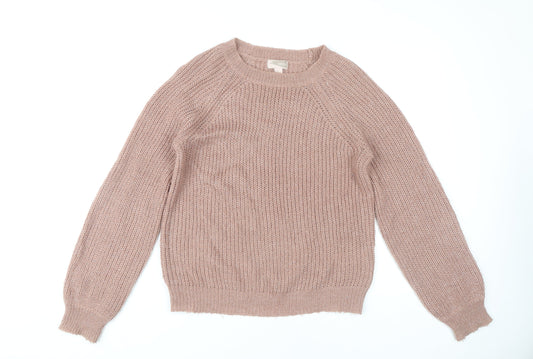 Forever 21 Women's Beige Pullover Knit Jumper M