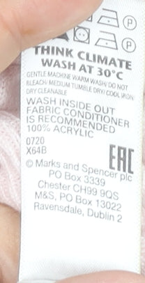 Womens UK Size 12 Marks and Spencer Pink Pullover Jumper