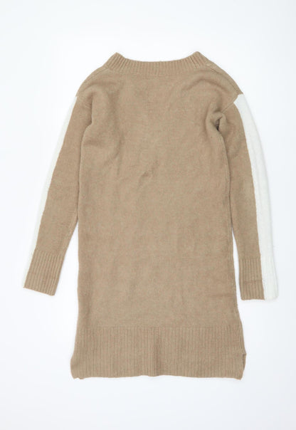 Womens UK Size 6 NEXT Beige Tunic Jumper