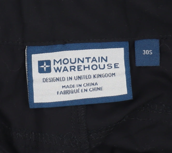 Mountain Warehouse Men's Black Cargo Trousers S