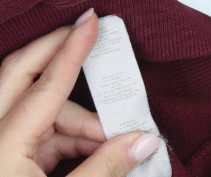 Boohoo Women's Red Pullover Hoodie, M, Casual Style