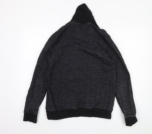 Mens UK Size S H&M Black Pullover Sweatshirt