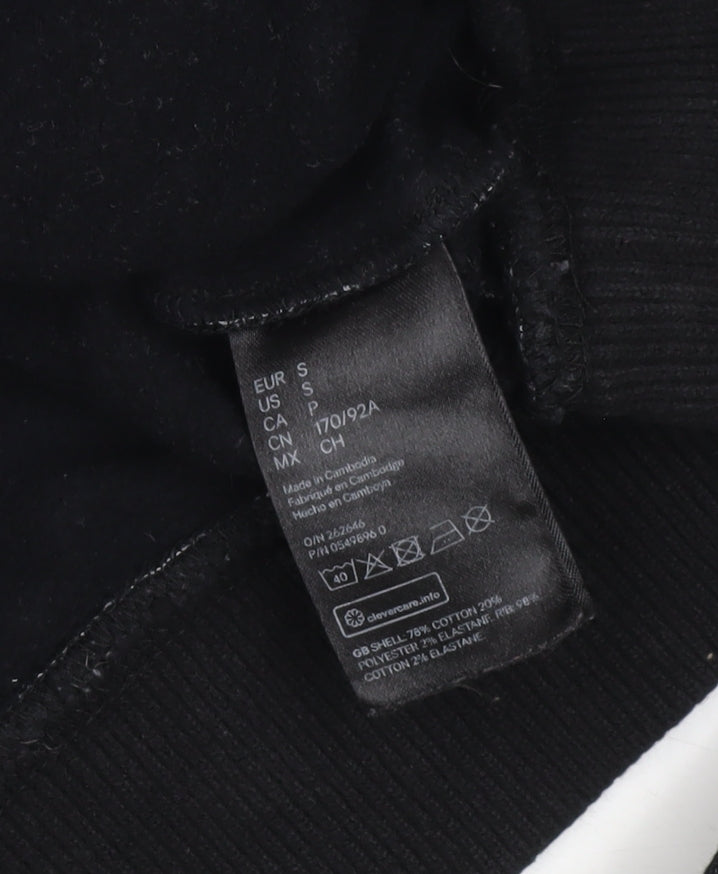Mens UK Size S H&M Black Pullover Sweatshirt