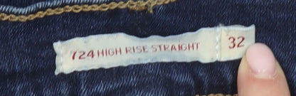 Levi Strauss & Co. Women Blue 32 Straight Jeans