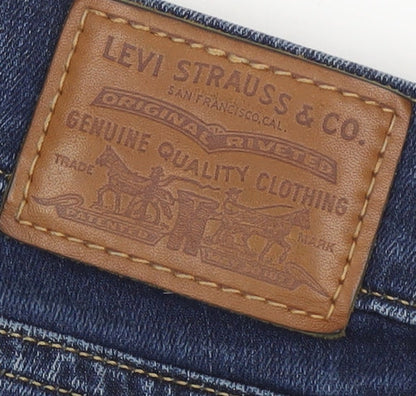 Levi Strauss & Co. Women Blue 32 Straight Jeans