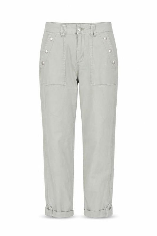 Womens UK Size 8 Mint Velvet Regular Fit Chino Grey Trousers