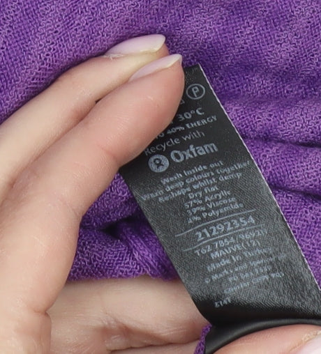 Womens UK Size 12 Marks and Spencer Purple Cardigan Jumper