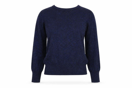 Front view of H&M Women Blue jumper, size S, Knit
