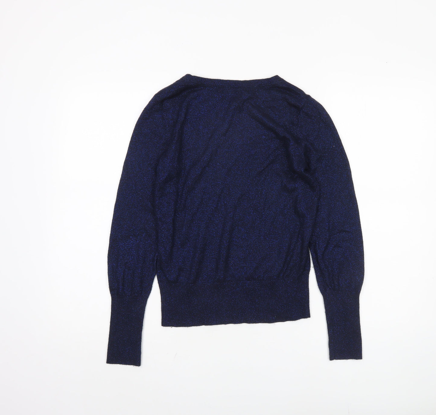 H&M Women Blue Pullover Jumper Size S Knit