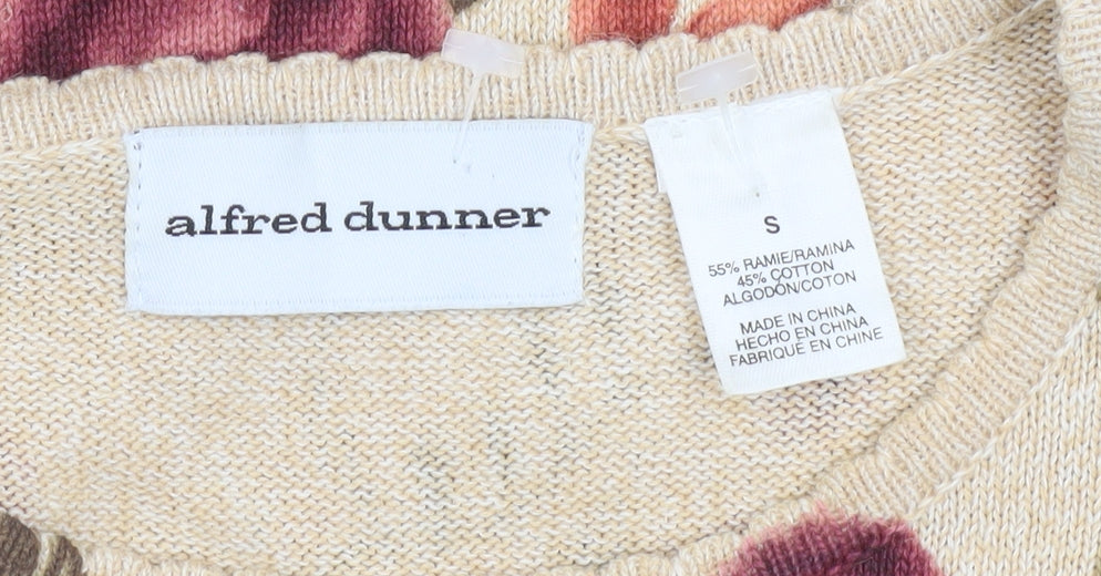 Womens UK Size S Alfred Dunner Beige Pullover Jumper