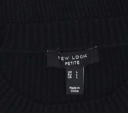 Womens UK Size L New Look Black Pullover Jumper