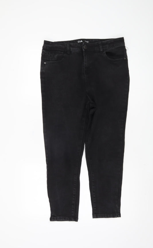 George Women's Black Skinny Jeans Size 14