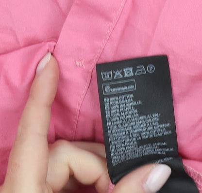 Womens UK Size XS H&M Pink  Button-Up